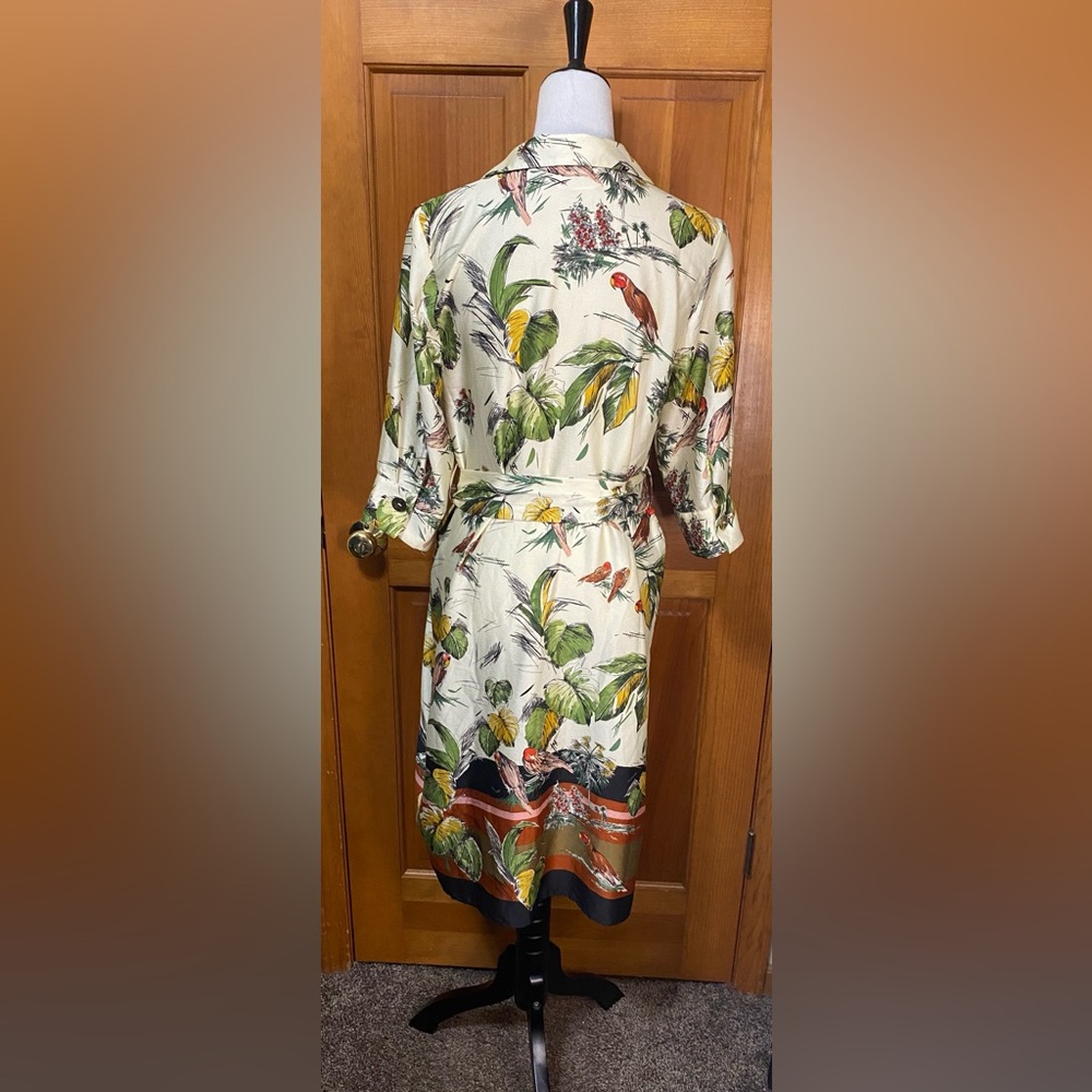 Zara Birds Of Paradise Shirt Dress - Picture 2 of 4